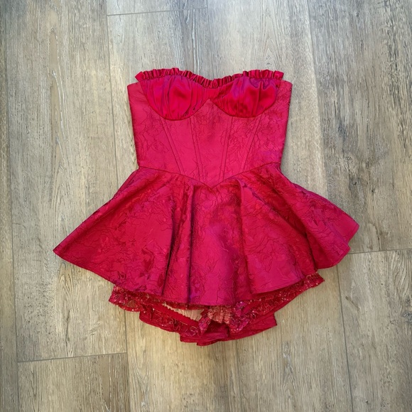 Nana Jacqueline Red Airina Dress - Picture 4 of 8